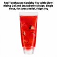 thumbnail image 3 of Red Toothpaste Squishy Toy with Slow-Rising Gel and Strawberry Design, Single Piece, for Relaxation, Squeeze Toy, 3 of 3