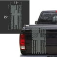 thumbnail image 2 of Distressed American Flag with Cross Truck Tailgate Vinyl Decal Compatible with Most Pickup Trucks Faith Patriotic Christian Cross USA Sticker (11" x 25", Gray), 2 of 8