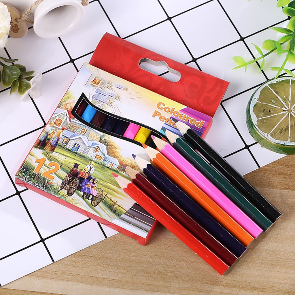 RnemiTe-amo Deals！Colored Pencils Child Pencil Set Marker Album Sketch  Watercolor Marker Brush Colored Pencils