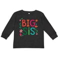 thumbnail image 3 of Inktastic Big Sis Girls Cute Sister Announcement Girls Long Sleeve Toddler T-Shirt, 3 of 5