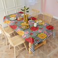 thumbnail image 3 of Pioneer Flower Floral Print Pattern Rectangle Tablecloth 60"x120", Waterproof Polyester Table Cloth, Wipeable Spillproof for Dining Camping Indoor Outdoor, 3 of 6