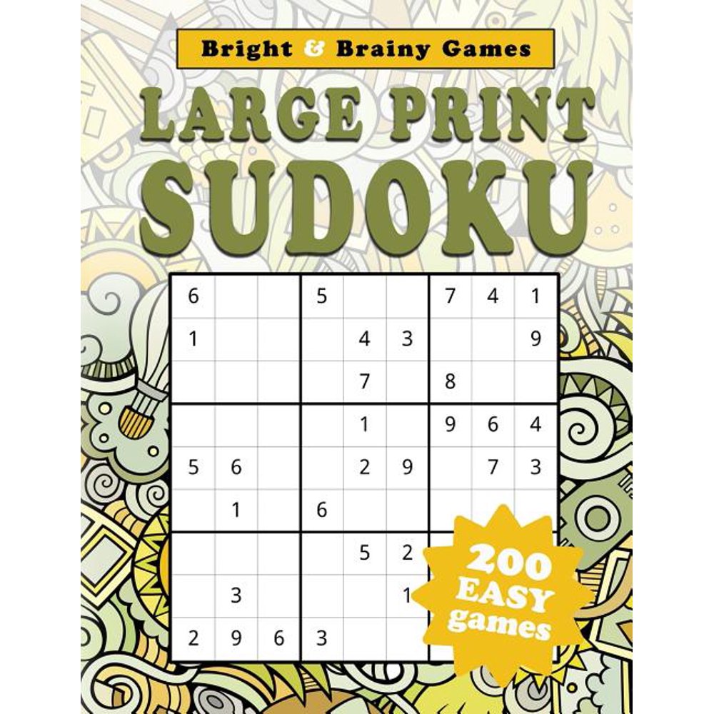 Large Print Sudoku 200 Easy Sukodu Puzzles for Seniors and Sudoku