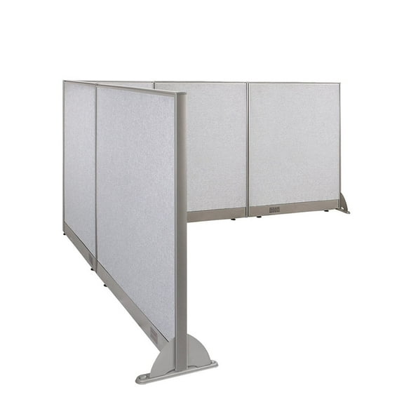 GOF L-shaped Freestanding Partition 96”D x 102”W x 48”H, Office Room Divider, Privacy Screen, Workstation Cubicle