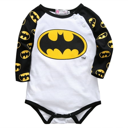 

Yuemengxuan Boy s Cartoon Printed Romper Long Sleeve Button Shoulder Bodysuit for Spring and Fall