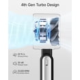 thumbnail image 7 of Handheld Turbo Fan - 5 Gear High Speed 4000mAh Rechargeable Mini Personal Hand Fan Blow Cold Air, Battery Operated Travel Essentials, Beach Vacation, Gifts for Women, Men (black), 7 of 7