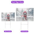 thumbnail image 5 of Playful Weimaraner Welcomes Winter Snowy Day with Cardinal Bird Yard Sign Weim Gray Ghost Dog Lover Outdoor Home Lawn Garden Porch Decor - 2017, 5 of 5