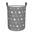 thumbnail image 1 of ZICANCN Cross Black Stripes Laundry Basket Organizer , Dirty Clothes Hamper for Bathroom Kids Girls Boys Laundry Hamper Medium, 1 of 8
