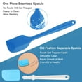 thumbnail image 3 of 2pcs Kitchen Cooking Silicone Spatula Set Heat Resistant Turners Scraper Cooking Utensils Blue, 3 of 7