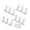 White, variant on Wear Resistant Floor Guide Rails Cabinet Track Floor Guide With Screws Seamless Side Wall Integration