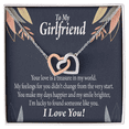 thumbnail image 2 of To My Girlfriend You are my Treasure Inseparable Necklace, 2 of 7