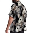 thumbnail image 3 of Tmall Men's Short Sleeve Beach Shirts Button Down Poplin Casual Printed Summer Unisex, 3 of 6