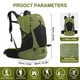 thumbnail image 2 of Mochila de Senderismo IX INOXTO Impermeable con Bolsa de Agua de 3L, 2 of 6