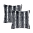 thumbnail image 6 of Home Soft Things Plush Striped Faux Fur Pillow Covers, Set of 2, 20"x20", Bungo, 6 of 6