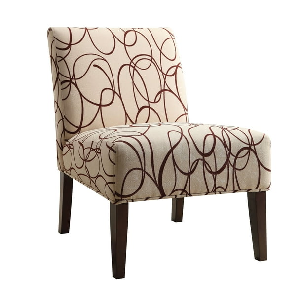 Accent Chair, Fabric & Espresso