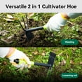 thumbnail image 3 of Deli Garden Tools Set 3 Piece Heavy Duty Gardening Hand Tools Kit with Hand Trowel,Hoe and Rake, Delicate Gift for Planting and Maintaining Gardens, 3 of 6