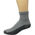 thumbnail image 2 of 6 Pairs Diabetic Ankle Socks Reinforced Heel and Toe Non-Binding Cushion Socks for Men and Women Grey/Black Sole 9-11 Debra Weitzner, 2 of 3