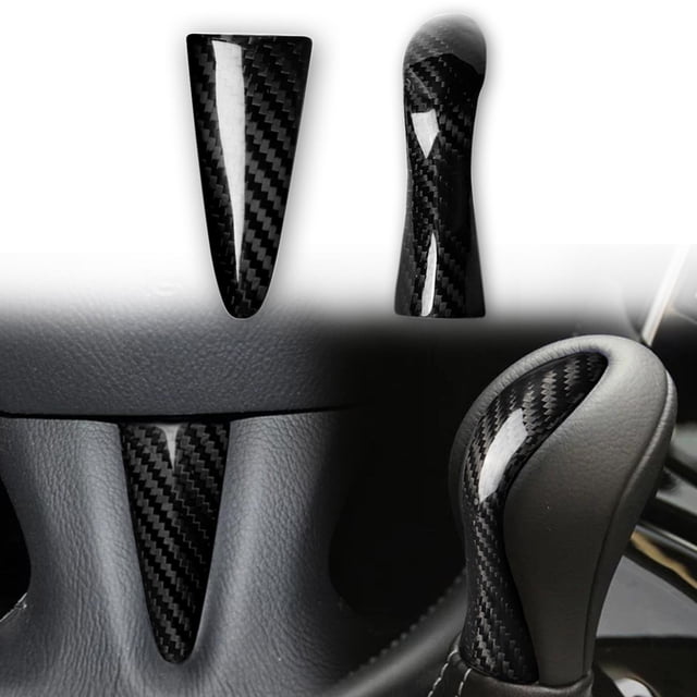 Cubiertas de molduras interiores de fibra de carbono perfecl para Q50 2 piezas
