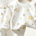 thumbnail image 4 of xaweyi Infant Toddler Boys Girls Cute Cartoon Long Sleeve Homewear Set Breathable Soft Comfortable Indoor Loungewear Outfit Size 0-3 Months, 4 of 4
