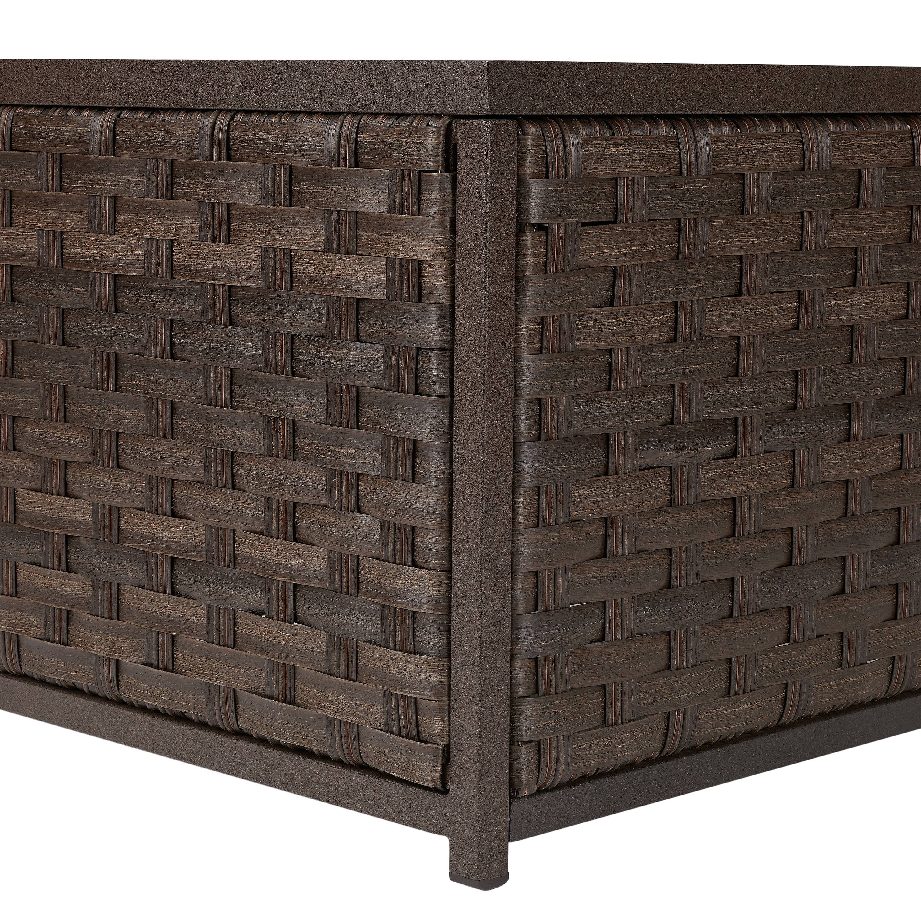 Better homes & gardens harbor sale city patio wicker umbrella stand table