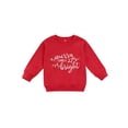 thumbnail image 1 of Diconna Chandail de Noël pour Enfants à Imprimé Lettre, Col Rond, Manches Longues, 1 of 8