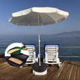 thumbnail image 3 of Acaige Base de Parasol Extérieur en Support Sac de Poids Rond Jardin Patio Tente Sac de Sable, 3 of 5