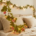 thumbnail image 5 of White and Pink Wisteria Garland with Lights Battery Operated 10 Meters 100 LED Warm White Twinkling Artificial Flower String Lights for Wedding Nursery Baby Shower Home Decor, 5 of 7