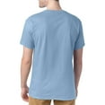 thumbnail image 3 of Hanes Mens ComfortSoft 4-Pack Crewneck T-Shirts, 2XL, Light Blue, 3 of 7