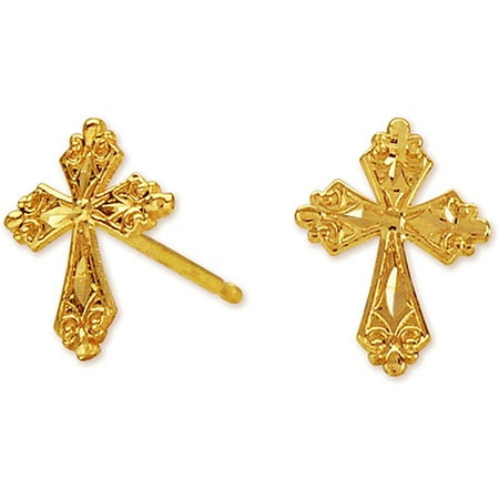 Jewelry Of Faith 14k Cross Earring Stud