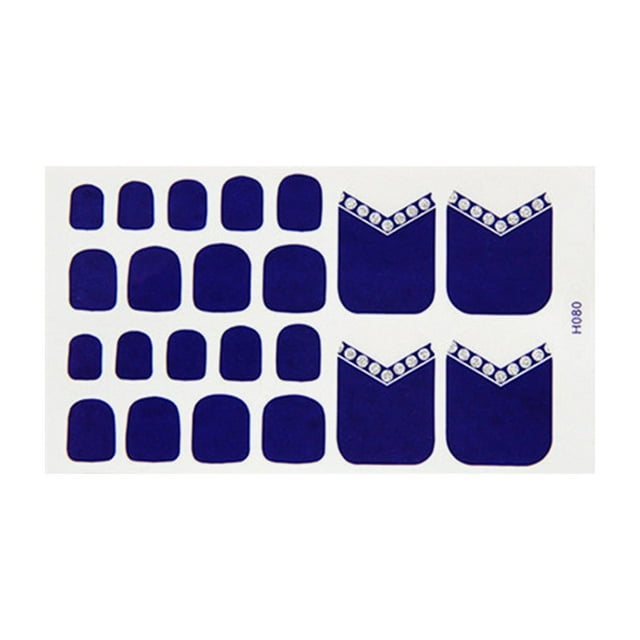 Pegatinas impermeables para uñas de pies para decoración de uñas DIY