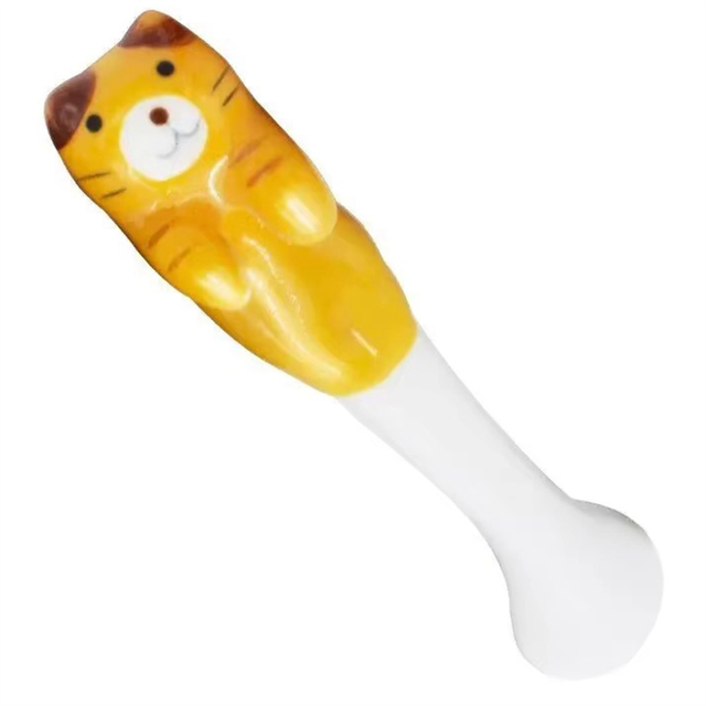 Cuchara Colgante Cerámica con Forma Animal, Cuchara Postre para Café, Cuchara con , Cuchara Colgante Única con Forma , Utensilios Cocina A