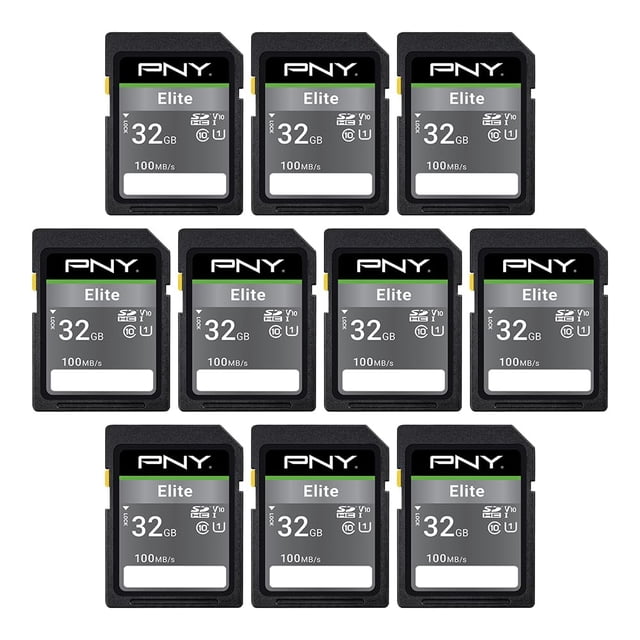 Memoria flash para cámara Trail PNY de 32 GB Elite Class 10 U1 V10