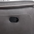 thumbnail image 5 of New Classic Furniture Enzo Polyester Fabric Loveseat with Dual Recliners in Gray, 5 of 10