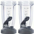 thumbnail image 3 of 1set, Blender Cups For Nutribullet Blender, 32OZ Cup With Flip Top To Go Lid Compatible With Nutribullet 600W 900W Blenders, Blender Replacement Parts, 3 of 7