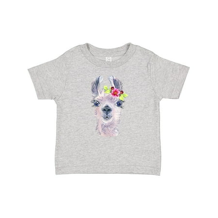 

Inktastic Cute Llama with Flower Boys or Girls Baby T-Shirt