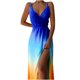 thumbnail image 4 of Sexy mujer moda sin mangas estampado cuello en V señoras Camies cremallera chaleco vestido largo Pompotops  ghjkhdj7697, 4 of 5