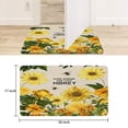 thumbnail image 6 of Sunflower Wood Colored Flowers (4) Door Mat 30 X 17 Inch Welcome Doormat Indoor Outdoor Entrance Floor Mat Non Slip Spring Summer Decor Rubber Mats, 6 of 6