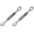 thumbnail image 1 of US Cargo Control 3/4 Inch x 6 Inch Eye and Eye Galvanized Turnbuckle Working Load Limit 5 200 Pounds 2 Pack Uses: Tower Suspension Tensioning, 1 of 4
