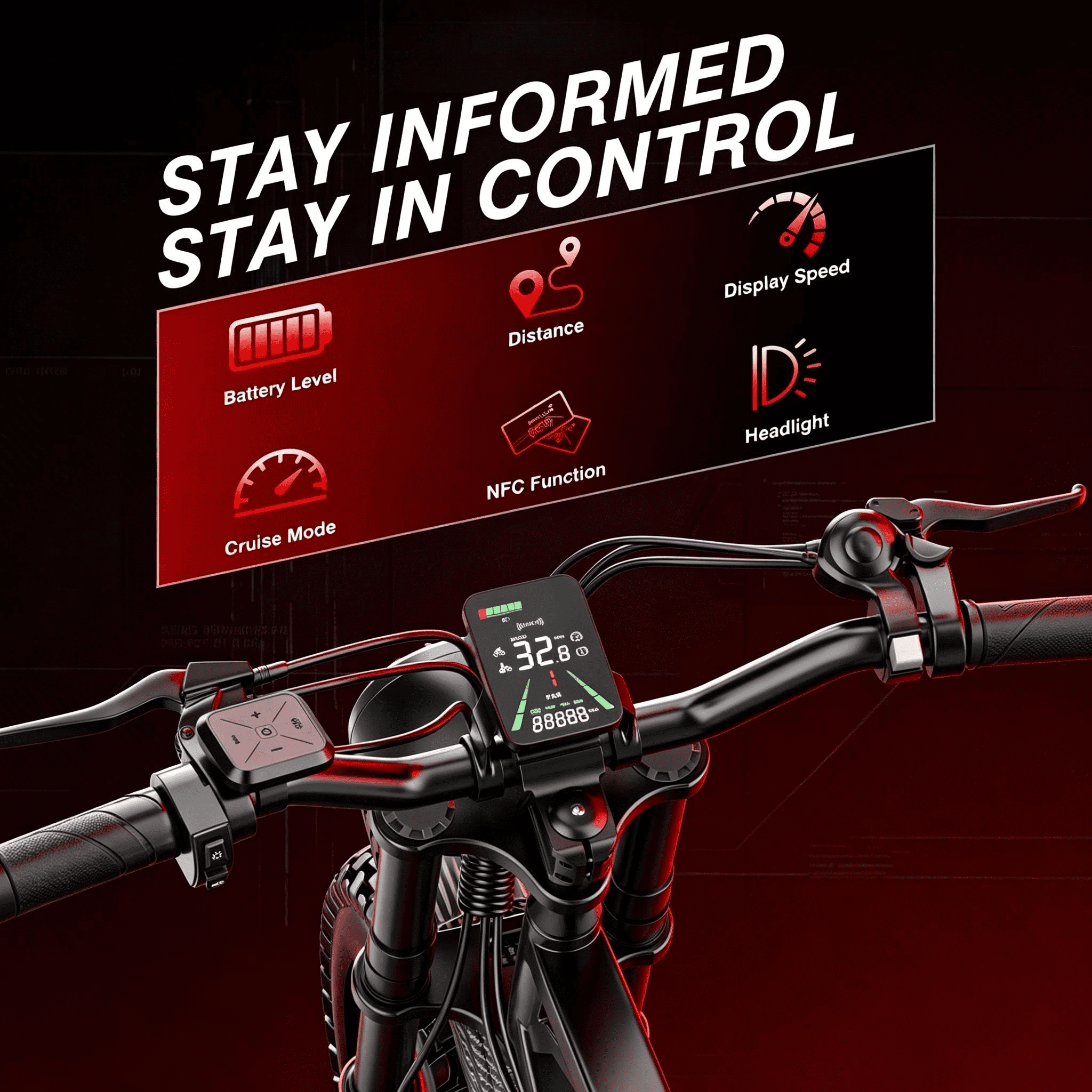 AZHAR GT50 Electric Bike for Adults, 750W Motor 20mph, 20"x3" Fat Tire Mountain Bike, 48V/23Ah Battery, Class 2  UL2849
