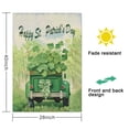 thumbnail image 5 of St. Patrick's Day Garden Flag Holiday Outdoor Flag Good Shamrock Clovers Luck Truck Outdoor Flag 28''×40'' Burlap Vertical Double Sided Garden Flag for Home,garden Decor, 5 of 6