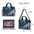 thumbnail image 3 of FORMRS 16" Laptop Bag Carrying Sleeve Case with Handle Travel Shoulder Briefcase, Blue Planet, 3 of 8