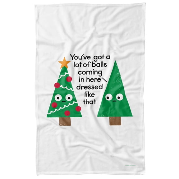 bCreative - David Olenick Blanket, 36'x58' Spruced Up Fleece Blanket