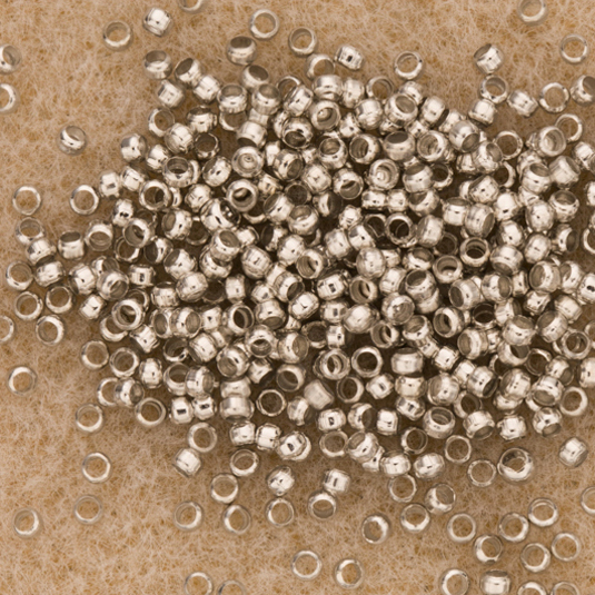 Round Crimp Beads Silver Finished 2mm With 1mm Hole 500pcs/pack (2Pack