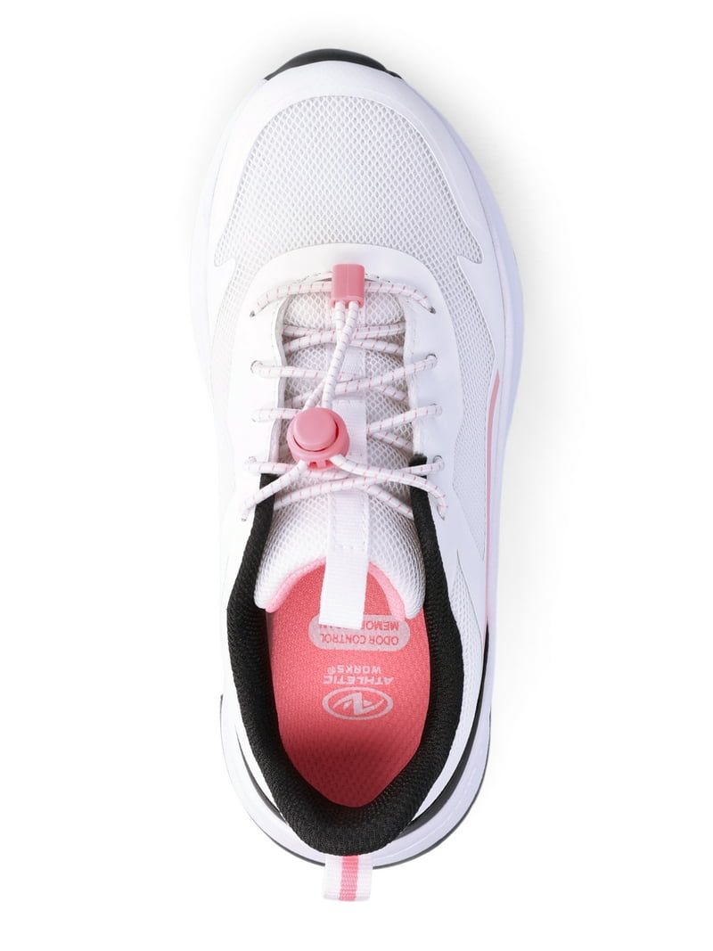Athletic Works Girls Bungee Mesh Jogger Sneakers with