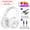 White, variant on HMPEAIIY Wireless Headphones with Noise Cancelling Over Ear Stereo Earphones Long Battery Life Wireless Earbuds