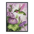 thumbnail image 2 of Cuadros Decorativos Bordado completo flor pájaro 11CT 3 hebras tela impresa punto de cruz costura Tmvgtek embutido en tela, 2 of 9