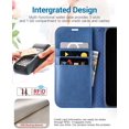 thumbnail image 3 of iPhone 13 Pro Case, iPhone 13 Pro 5G Wallet Case[Card Holder][Kickstand] [TPU Inner Shell][RFID Blocking] Flip Phone Cover Compatible for 6.1 Inch iPhone 13 Pro -Black - 3 Rear Cameras (Light Blue), 3 of 7