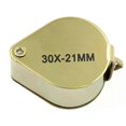 thumbnail image 3 of Pocket Jewelry Loupe Jewelers Diamond Eye Magnifying Glass Magnifier Metal Tools For Coins Gems Stamps Watches, 3 of 5