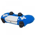 thumbnail image 5 of Silicone Skin Cover Protector Case For PlayStation 5 DualSense Wireless Controller With 6 Black Thumb Grip Caps, Anti-Slip Silicone Soft Rubber Case Protector For PS5 Blue, 5 of 6