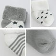 thumbnail image 3 of Baby Winter Thick Cotton Socks, Warm Toddler Boys Girls Socks 0-32 Months Gray 18-32 months, 3 of 8