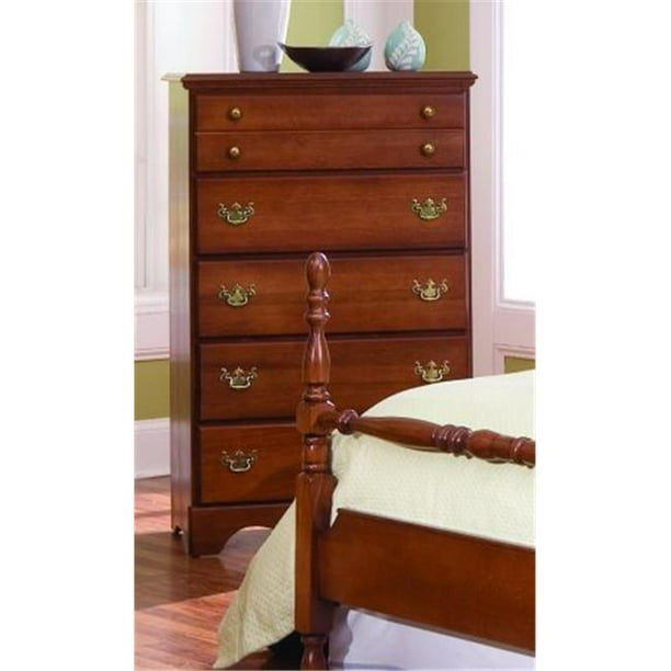 Carolina Furniture 184500 Common Sense Five Drawer Chest Dressers Furniture In Traditional